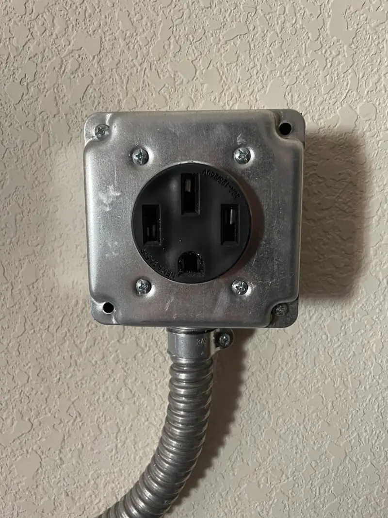 NEMA 14-50 outlet installed for Electrical Panel Upgrade in Pulaski